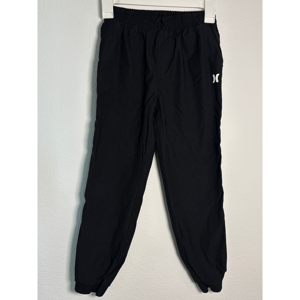 Hurley Boys Black Jogger Pants Elastic Waist Size 7/8 Activewear